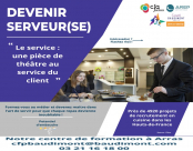 Devenir 'Serveur en restauration', réunion d'information le mardi 3 octobre à 9h30.